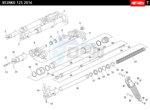 RS3-125-NAKED-GREEN drawing FRONT FORK