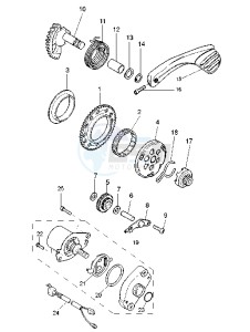 YQ AEROX 50 drawing STARTER