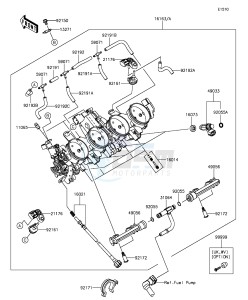 NINJA ZX-6R ABS ZX636FGFA GB XX (EU ME A(FRICA) drawing Throttle