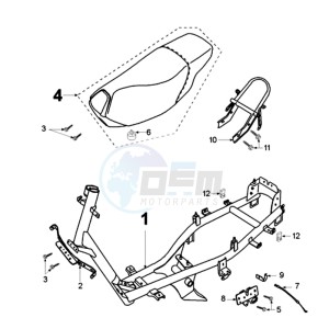 FIGHT XA EU drawing FRAME AND SADDLE