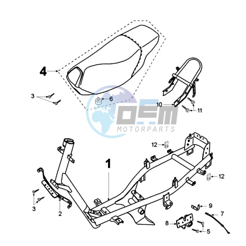 FRAME AND SADDLE