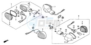 CB600F CB600S drawing WINKER