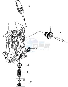 MIO 50 25KMH drawing CRANKCASE COVER