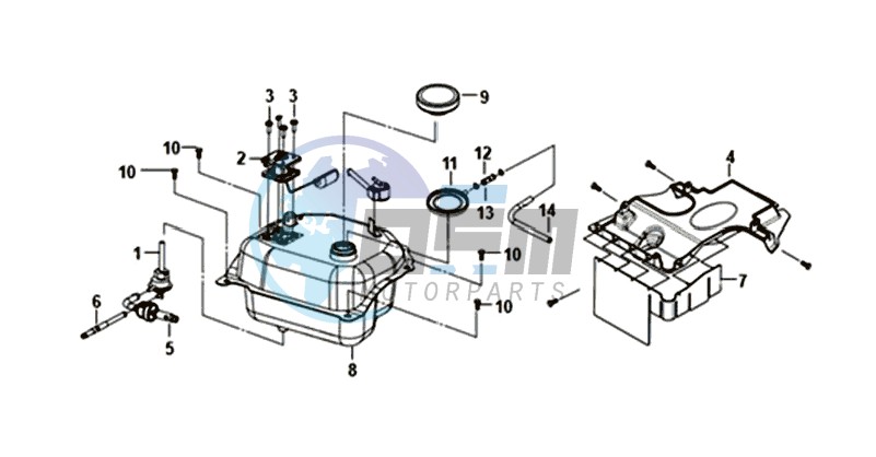 FUEL TANK -  FUEL GAUGE