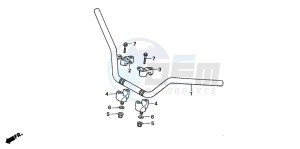 TRX500FE drawing HANDLE PIPE