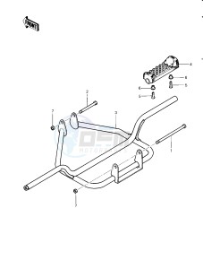 KLT 200 B [KLT200] (B1) | SOLID AXLE [KLT200] drawing FOOTRESTS