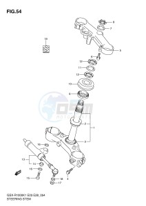 GSX-R1000 (E3-E28) drawing STEERING STEM