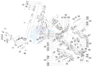 MP3 300 ie lt MP3 300 ie lt Sport drawing Fork steering tube - Steering bearing unit