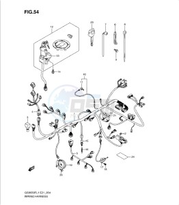 GSXF650 drawing WIRING HARNESS (GSX650FUL1 E21)