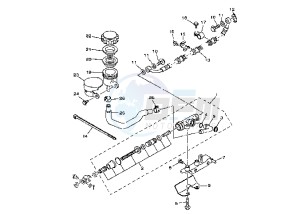 XVS A DRAG STAR CLASSIC 1100 drawing REAR MASTER CYLINDER