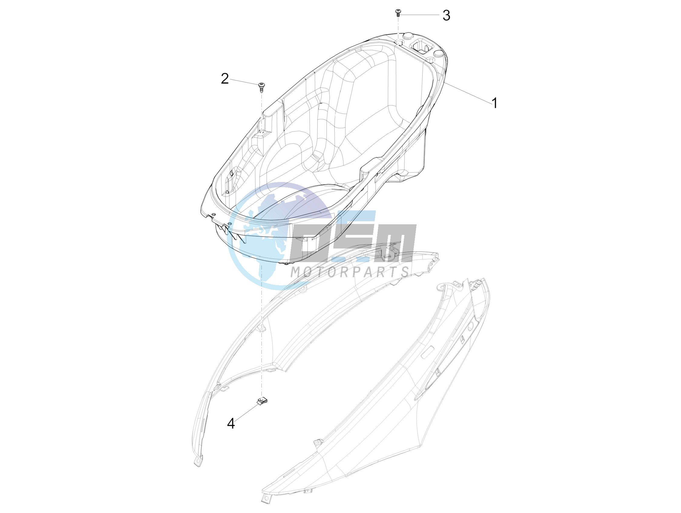 Helmet housing - Undersaddle