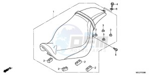 VT750C2BC drawing SEAT (VT750C2B/C2S)