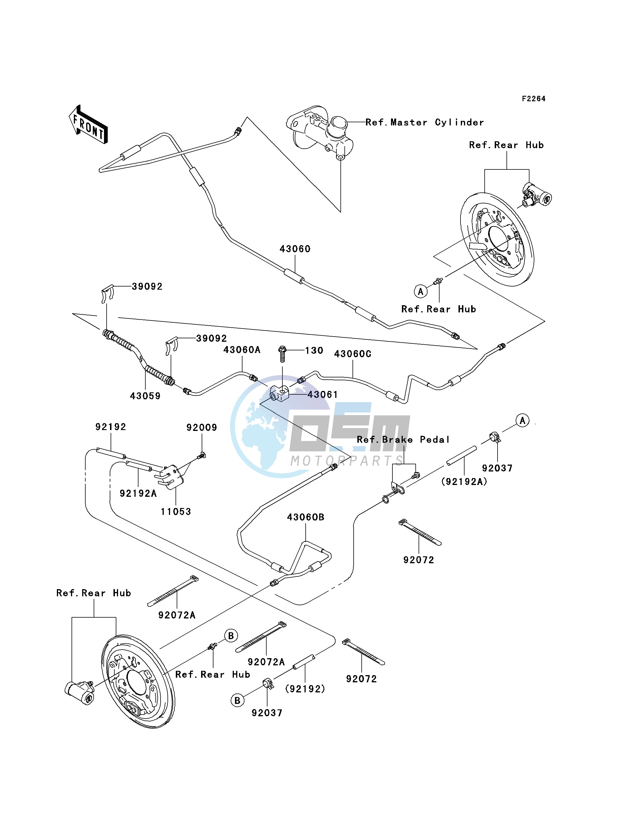 REAR BRAKE PIPING