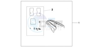 CB600F39 F / CMF ST drawing REAR SEAT COWL NH-A84P