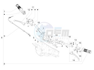 Primavera 50 4T-2V 25 kmh (EMEA) drawing Handlebars - Master cil.