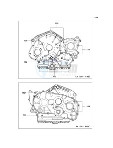 VN 900 D[VULCAN 900 CLASSIC LT] (6F-9F) D8F drawing CRANKCASE BOLT PATTERN