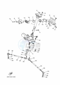 YFM450FWBD KODIAK 450 (B5R2) drawing STEERING