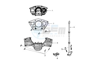 JET FORCE - 125 cc drawing DASHBOARD UNIT ABS