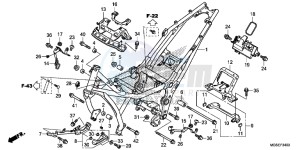 NC700SD NC700S Europe Direct - (ED) drawing FRAME BODY