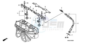 CBR600RR9 Europe Direct - (ED / MME SPC) drawing FUEL INJECTOR