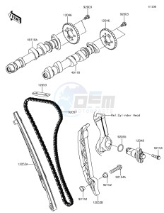 NINJA 650 EX650KJFA XX (EU ME A(FRICA) drawing Camshaft(s)/Tensioner