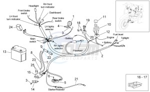 Scarabeo 50 4t 2v e2 drawing Electrical system