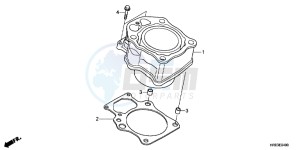 TRX500FPMD TRX500FPM Australia - (U) drawing CYLINDER