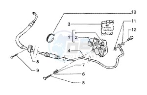 Runner 180 FXR 2t drawing Caliper (Vehicle with rear hub brake)