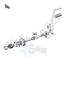 S2 A [MACH II] (-A) 350 [MACH II] drawing KICKSTARTER MECHANISM