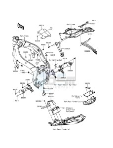 NINJA_ZX-6R ZX636EEF FR GB XX (EU ME A(FRICA) drawing Frame Fittings