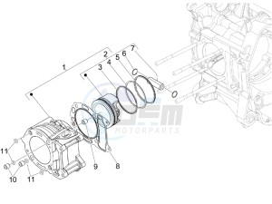 Nexus 300 ie e3 drawing Cylinder-piston-wrist pin unit