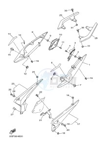 XJ6S 600 DIVERSION (S-TYPE) (36CA) drawing SIDE COVER