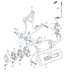 AN400 (E2) Burgman drawing MUFFLER