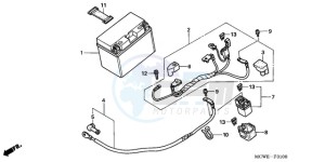 VFR8009 UK - (E / MME) drawing BATTERY