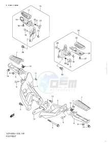 VZR 1800 Z drawing FOOTREST