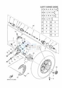 YFM700FWAD GRIZZLY 700 EPS (BFE8) drawing REAR WHEEL