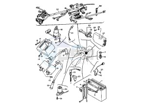 XV VIRAGO 750 drawing BATTERY