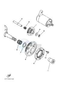 YFM350R YFM350RB RAPTOR 350 (10P9 10P9) drawing STARTER CLUTCH