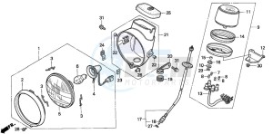 CT110 drawing HEADLIGHT/METER (3)