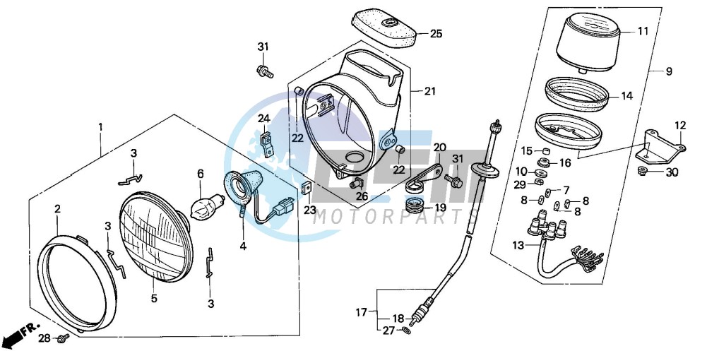 HEADLIGHT/METER (3)