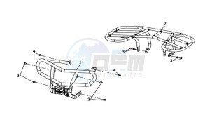 QUAD LANDER 300S ENTRY drawing REAR LUGGAGE FRAME / FRONT LUGGAGE FRAME