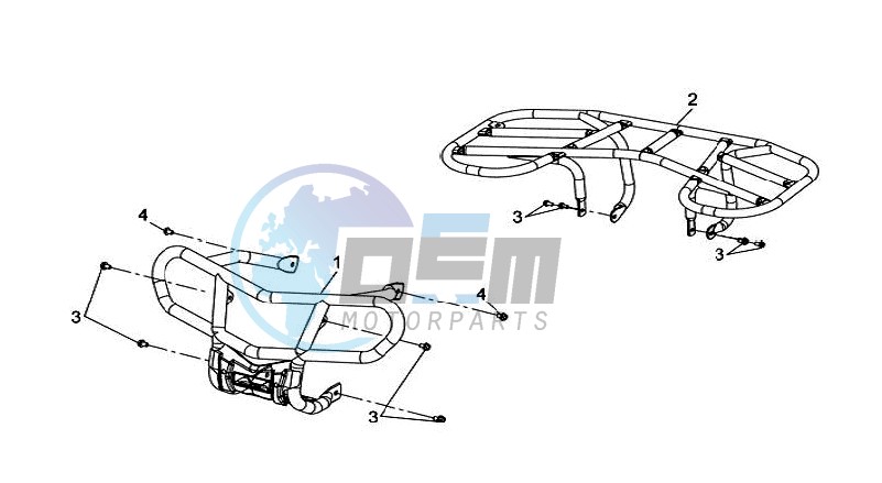 REAR LUGGAGE FRAME / FRONT LUGGAGE FRAME