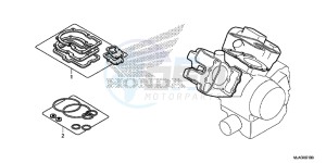 VT750CSD Shadow - VT750CS-D 2ED - (2ED) drawing GASKET KIT A