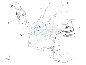 RSV4 1000 Racing Factory L.E. (EMEA, APAC) (AUS, CP, EU, GB, J, MAL, NZ, RI, VN) drawing Front fairing