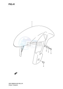 GSX-R600 (E3-E28) drawing FRONT FENDER