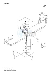 RM-Z450 EU drawing REAR MASTER CYLINDER