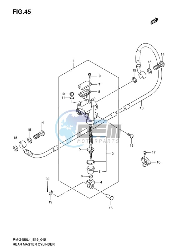 REAR MASTER CYLINDER