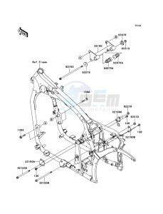 VN900 CLASSIC VN900BEF GB XX (EU ME A(FRICA) drawing Engine Mount