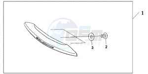 GL1800D GoldWing - GL1800-D UK - (E) drawing TRUNK HANDLE