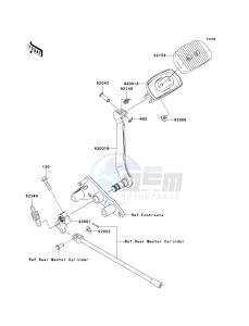 VN 2000 E [VULCAN 2000 CLASSIC] (6F-7F) E6F drawing BRAKE PEDAL_TORQUE LINK